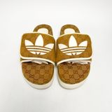  DÉP GUCCI X ADIDAS SLIDE SANDAL BROWN ‎702412-FAAW2-7142 