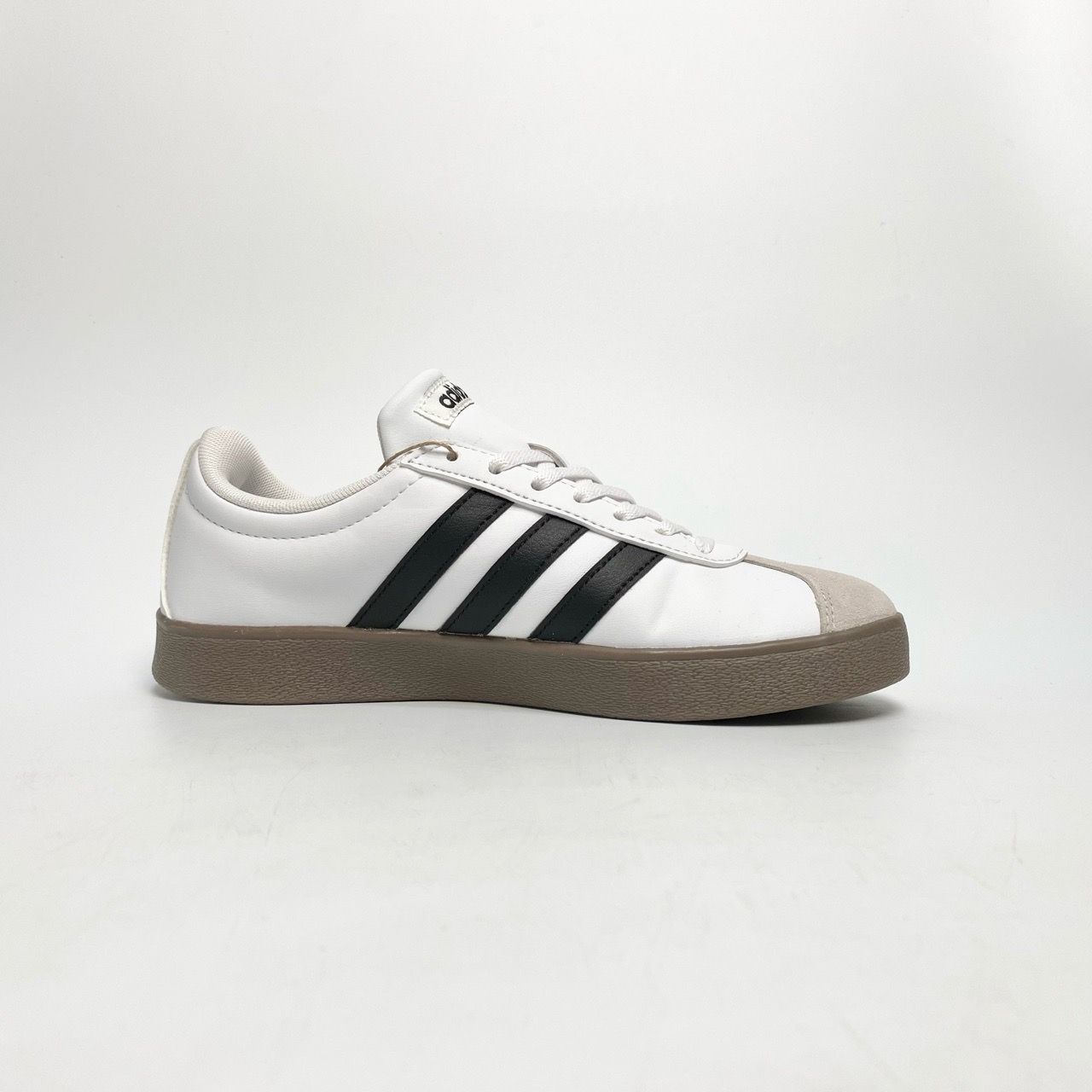  ADIDAS VL COURT BASE WHITE BLACK TAN ID3714 