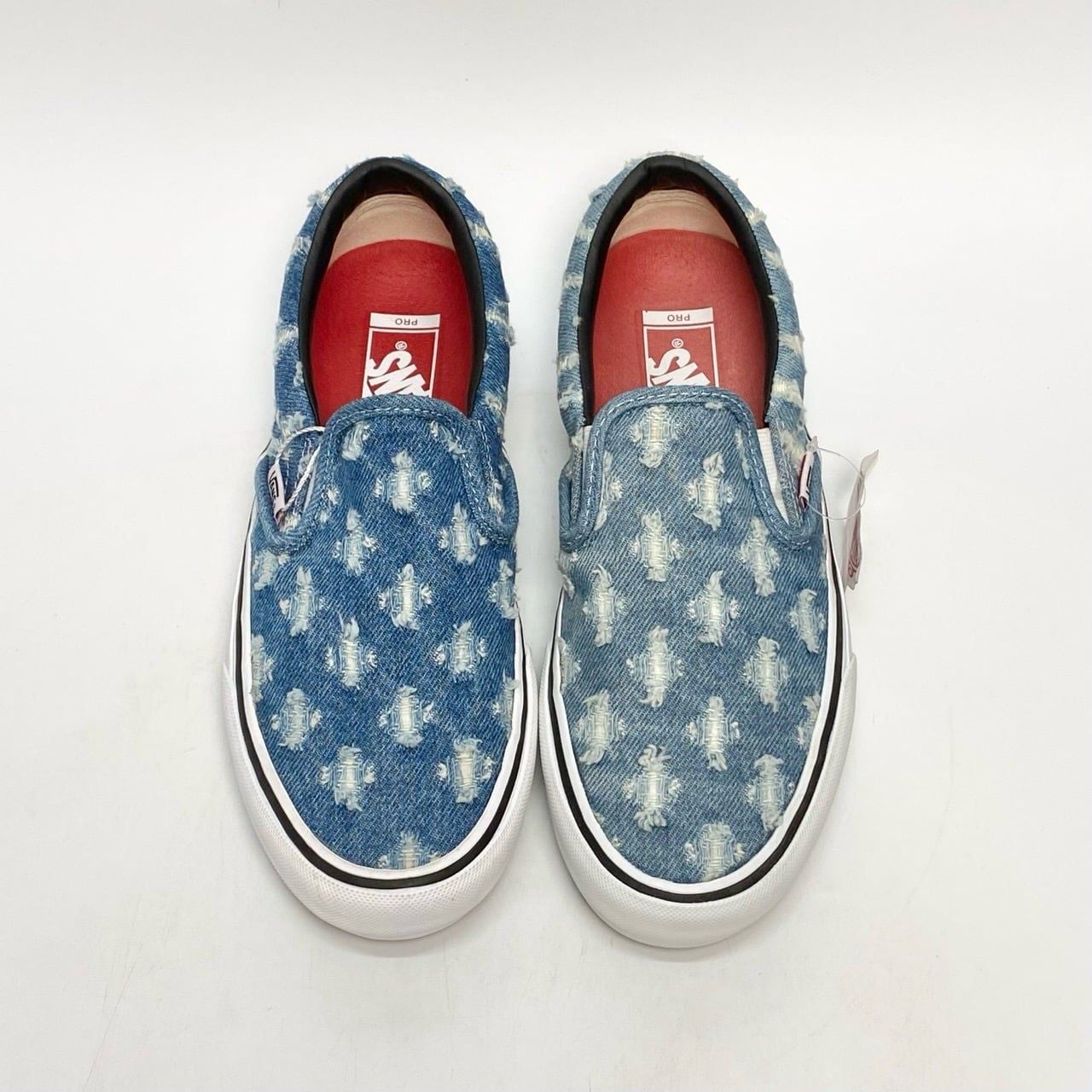  VANS SUPREME X SLIP-ON BLUE HOLE PUNCH DENIM VN0A38DD2DD 