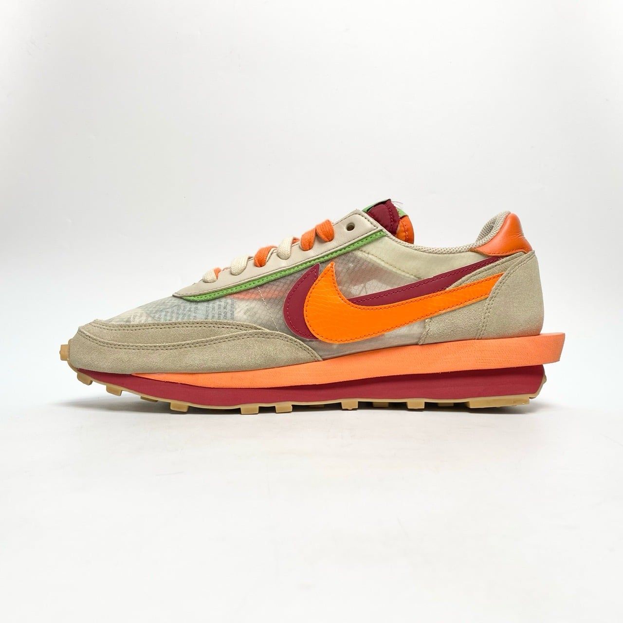  NIKE SACAI X CLOT X LDWAFFLE NET ORANGE BLAZE DH1347-100 