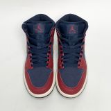  NIKE AIR JORDAN 1 MID TEAM RED IO7449-600 