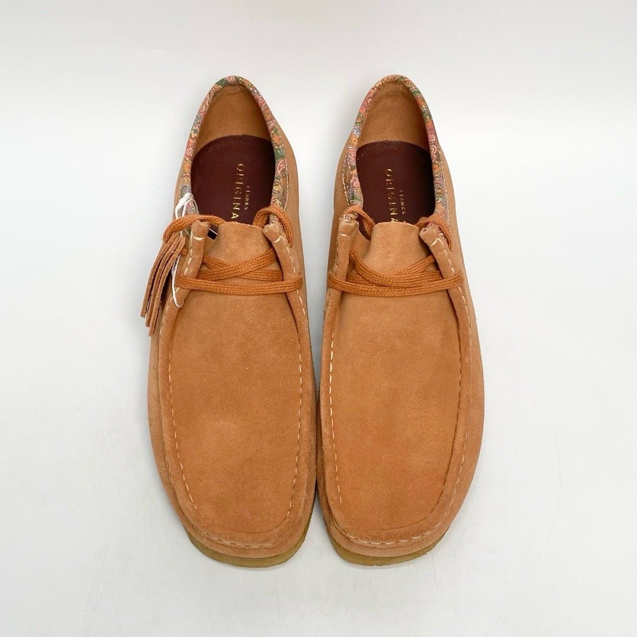  CLARKS ORIGINALS WALLABEE STUSSY RUST 