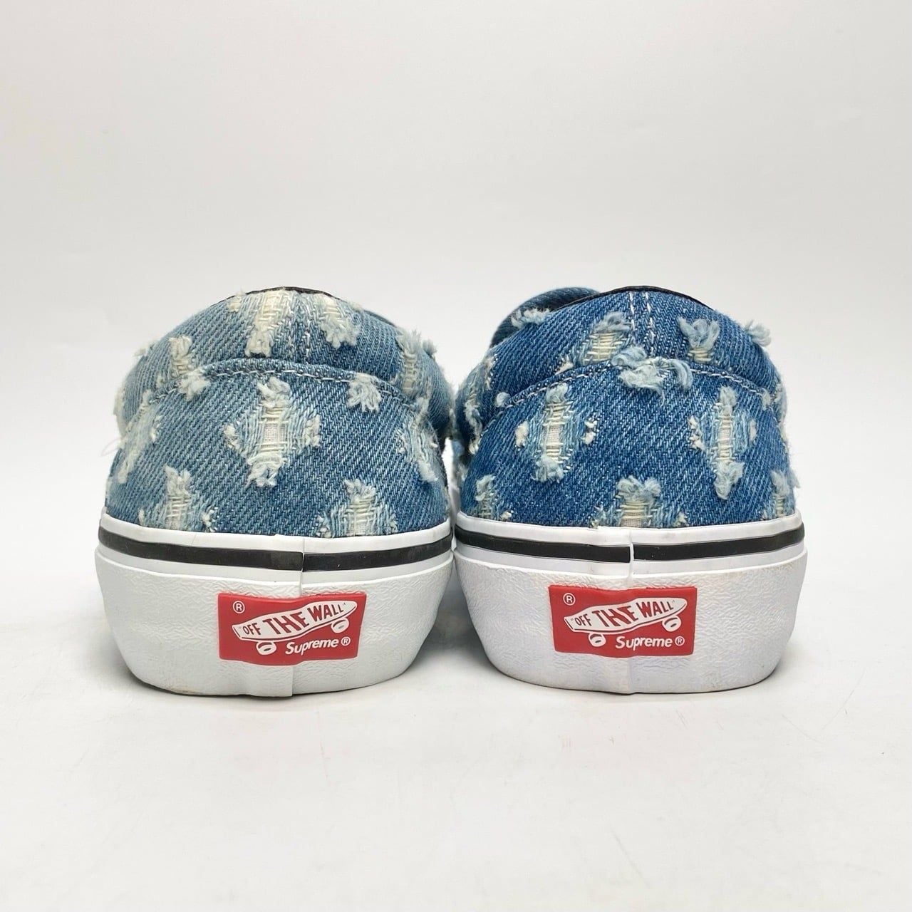  VANS SUPREME X SLIP-ON BLUE HOLE PUNCH DENIM VN0A38DD2DD 