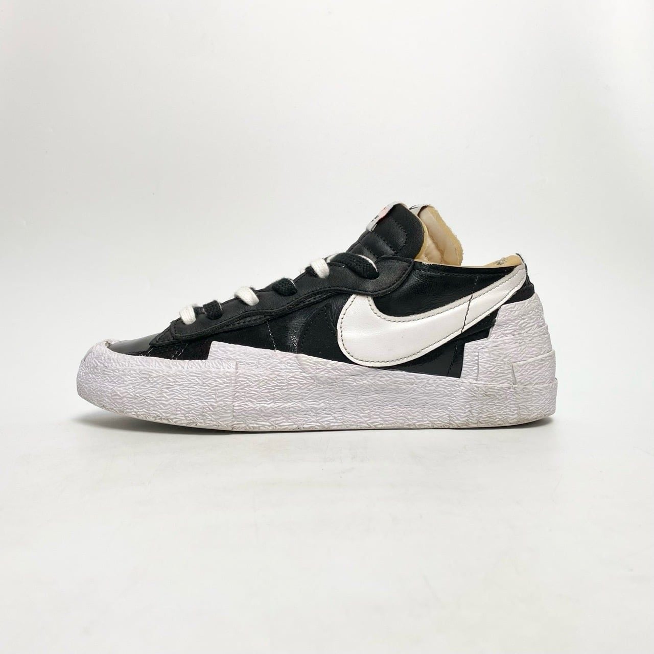  NIKE BLAZER LOW SACAI BLACK LEATHER DM6443-001 