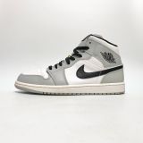 NIKE AIR JORDAN 1 MID SMOKE GREY 554724-092 