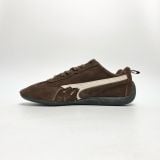 PUMA SPEEDCAT BALENCIAGA SUEDE DISTRESSED BROWN WHITE 406519-05 