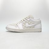  NIKE AIR JORDAN 1 LOW QUILTED WHITE DB6480-100 