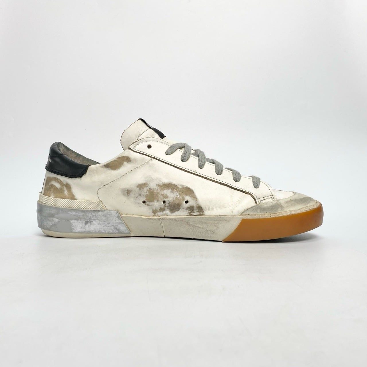  GOLDEN GOOSE WHITE PATCHWORK SUPERSTAR 