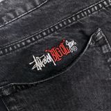  STUSSY DOUBLE DYE BIG 'OL JEANS BLACK 