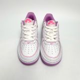  NIKE AIR FORCE 1 ’07 LOW GS CONTRAST STITCH FUCHSIA GLOW CW1575-110 