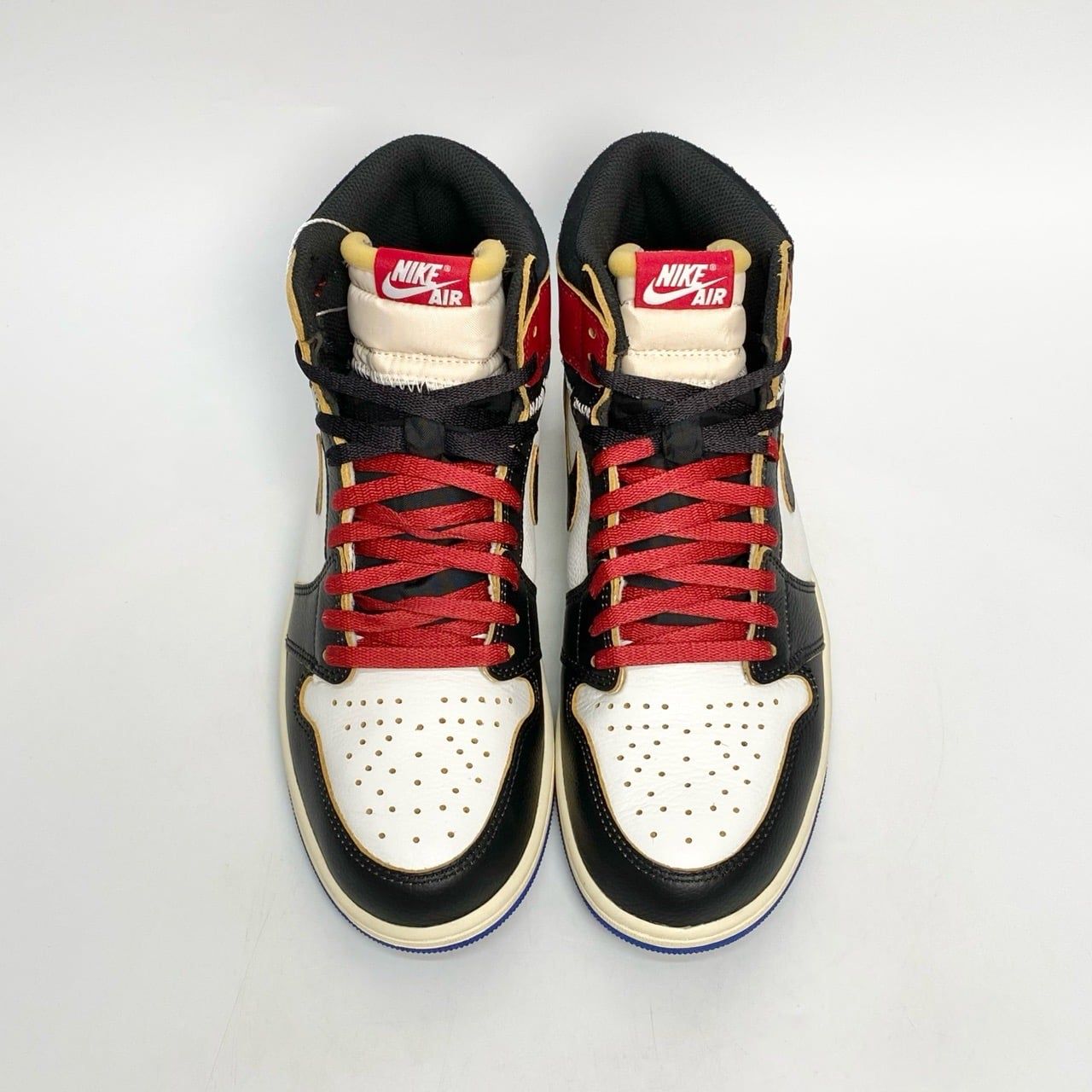  NIKE AIR JORDAN 1 HIGH X UNION X FRAGMENT BLACK VARSITY RED IO7847-002 