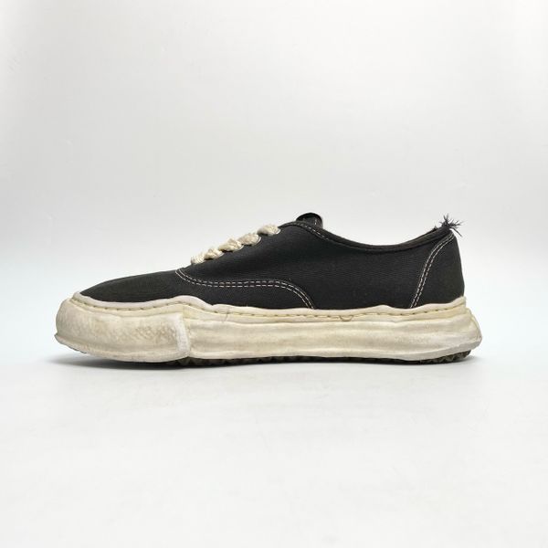  MIHARA YASUHIRO BAKER OG SOLE VINTAGE CANVAS LOW BLACK 