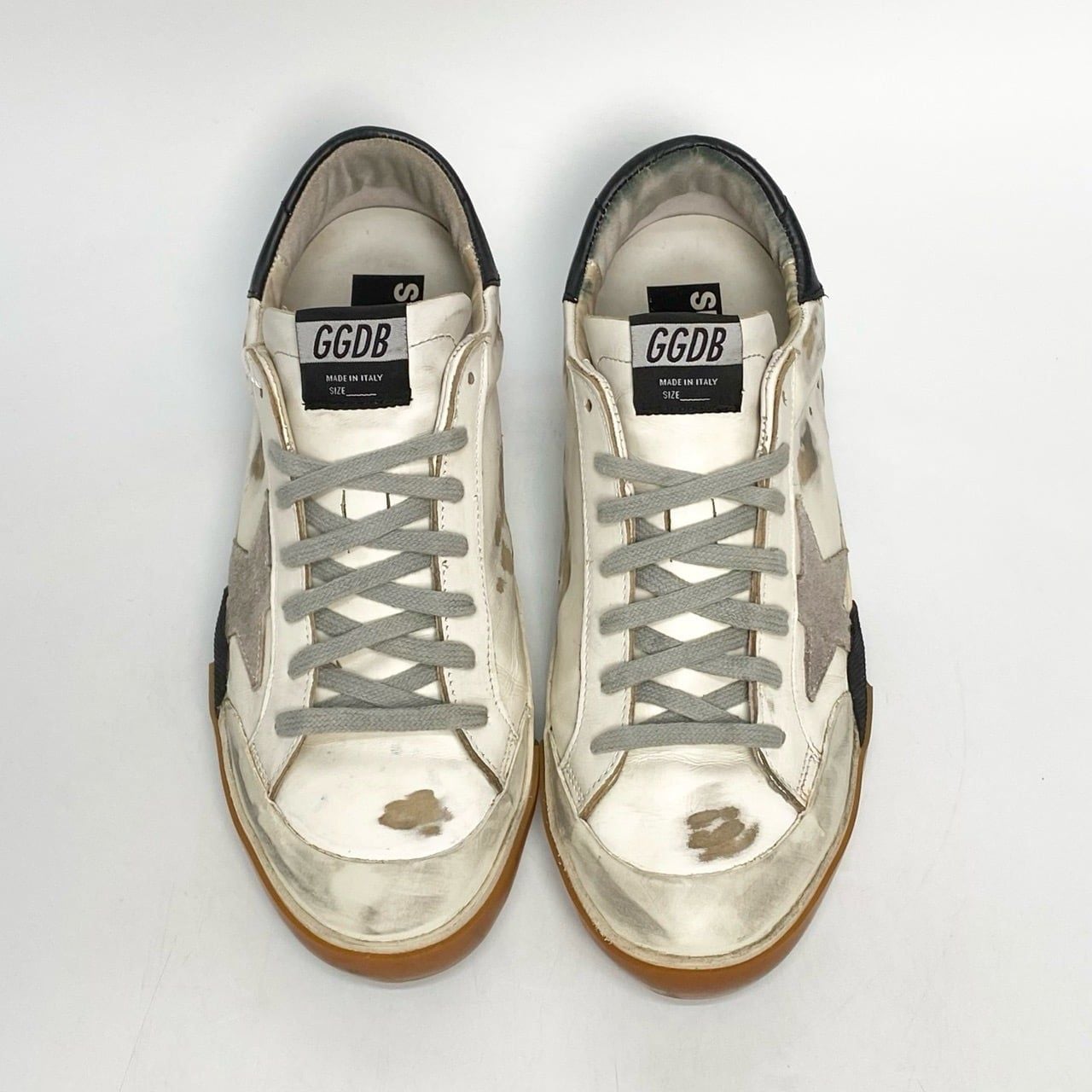  GOLDEN GOOSE WHITE PATCHWORK SUPERSTAR 