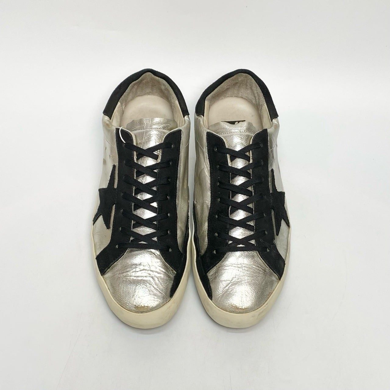  GOLDEN GOOSE SUPER STAR SILVER GCOWS590-A8 