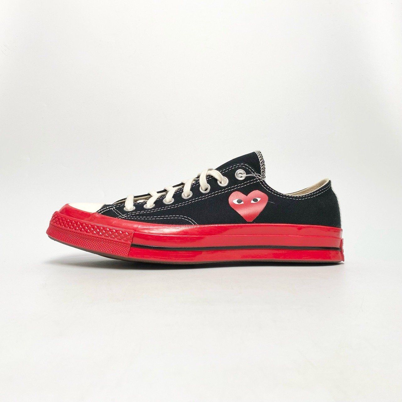  CONVERSE COMME DES GARÇONS PLAY X CHUCK 70 LOW BLACK RED A01795C 
