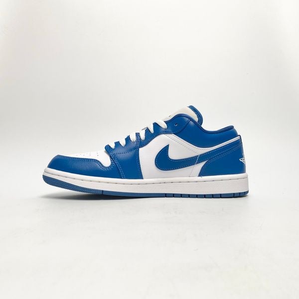  NIKE AIR JORDAN 1 LOW WHITE DARK MARINA BLUE DC0774-114 