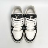  GIÀY LOUIS VUITTON LV TRAINER SNEAKER BLACK WHITE 1AAV8H 