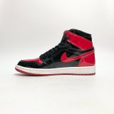  NIKE AIR JORDAN 1 RETRO HIGH OG PATENT BRED 555088-063 