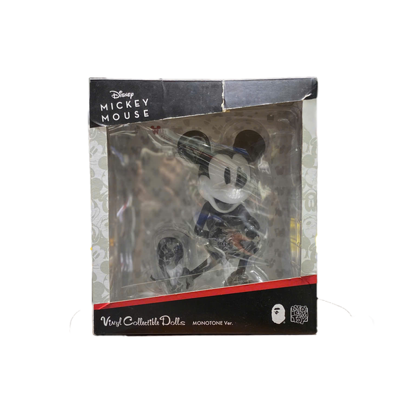  MEDICOM TOY A BATHING APE X BEARBRICK X DISNEY VCD MICKEY MOUSE BLACK & WHITE 