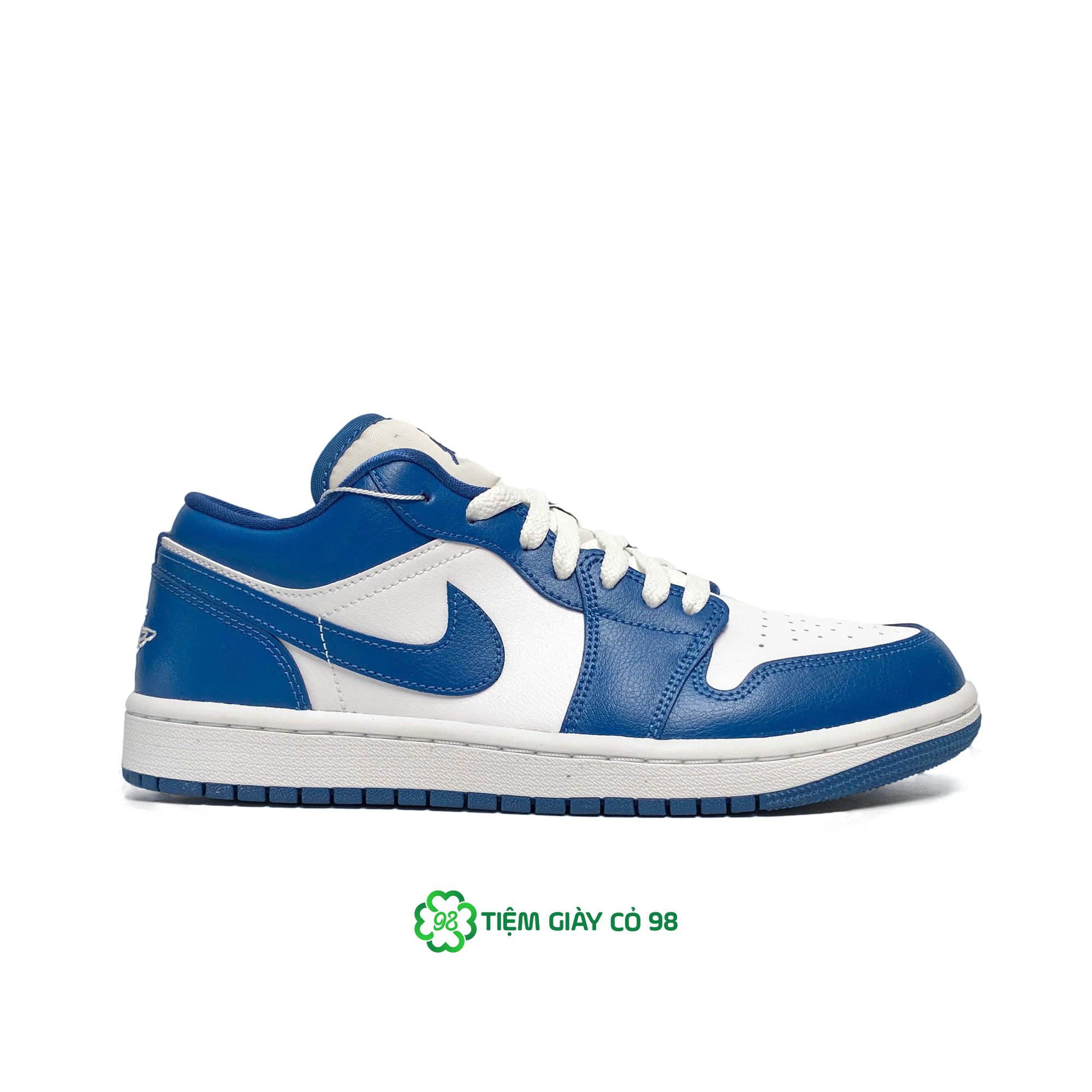  NIKE AIR JORDAN 1 LOW WHITE DARK MARINA BLUE DC0774-114 