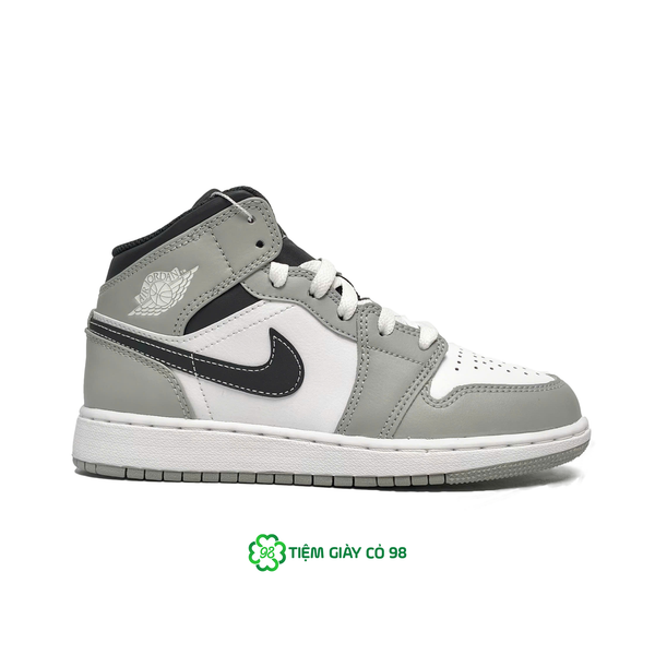  NIKE AIR JORDAN 1 MID LIGHT SMOKE GREY 554725-078 