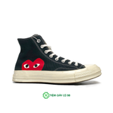  COMME DES GARCONS PLAY X CONVERSE CHUCK TAYLOR ALL STAR 70 HI BLACK 150204C 