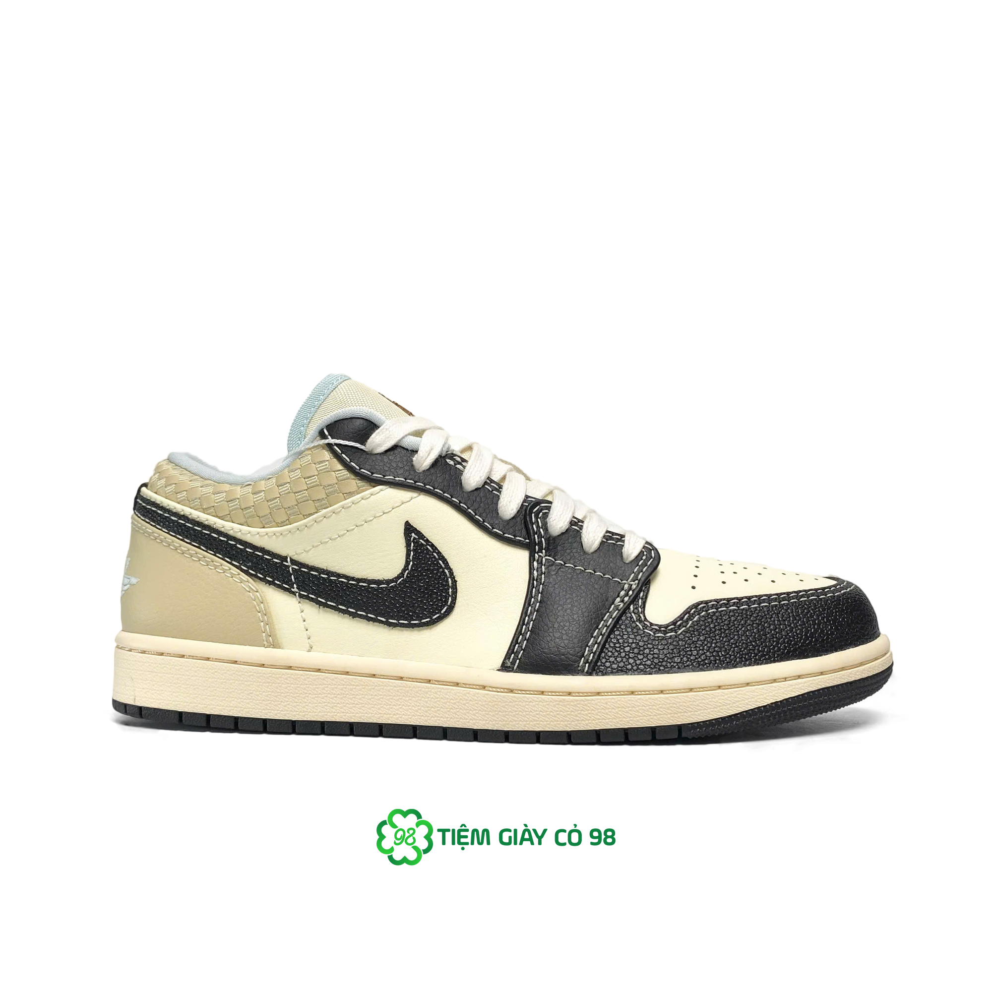  NIKE AIR JORDAN 1 LOW SE COCONUT MILK BLACK HQ3437-101 