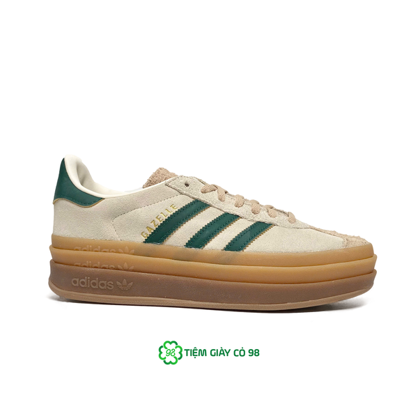  ADIDAS GAZELLE BOLD CREAM COLLEGIATE GREEN (WMNS) ID7056 