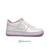  NIKE AIR FORCE 1 ’07 LOW GS CONTRAST STITCH FUCHSIA GLOW CW1575-110 