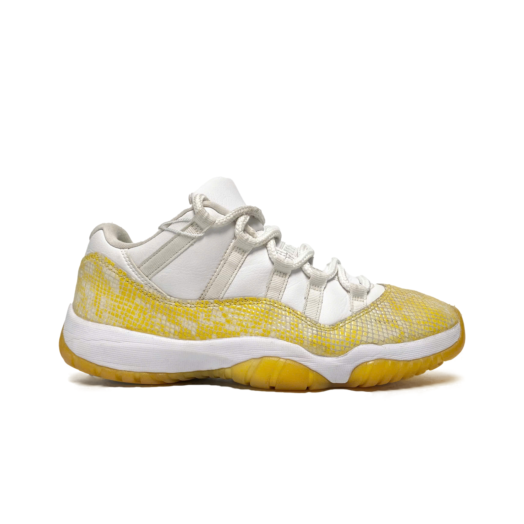  NIKE AIR JORDAN 11 RETRO LOW YELLOW SNAKESKIN (W) AH7860-107 
