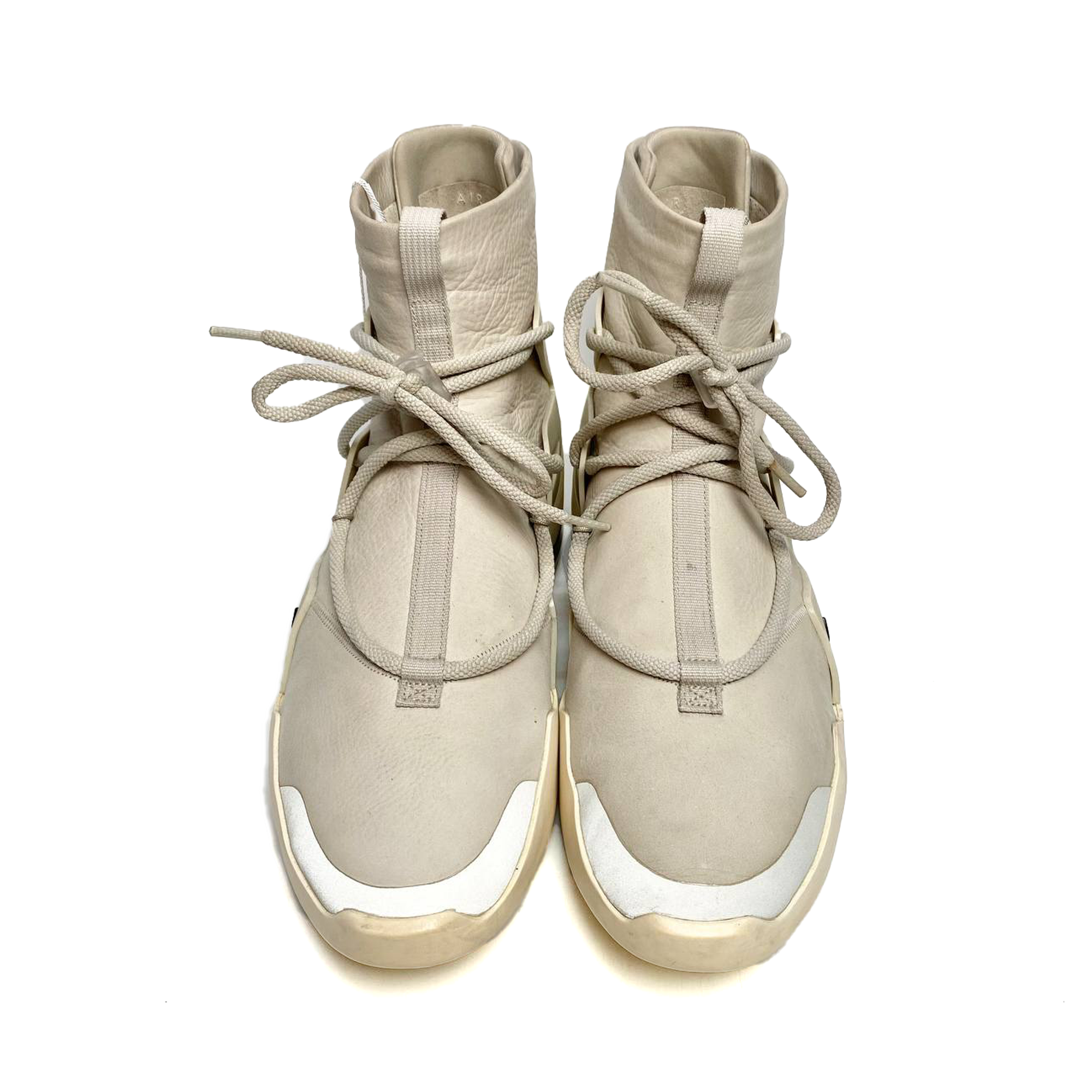  NIKE AIR FEAR OF GOD 1 HIGH LIGHT BONE WHITE FOG BOOT AR4237-002 