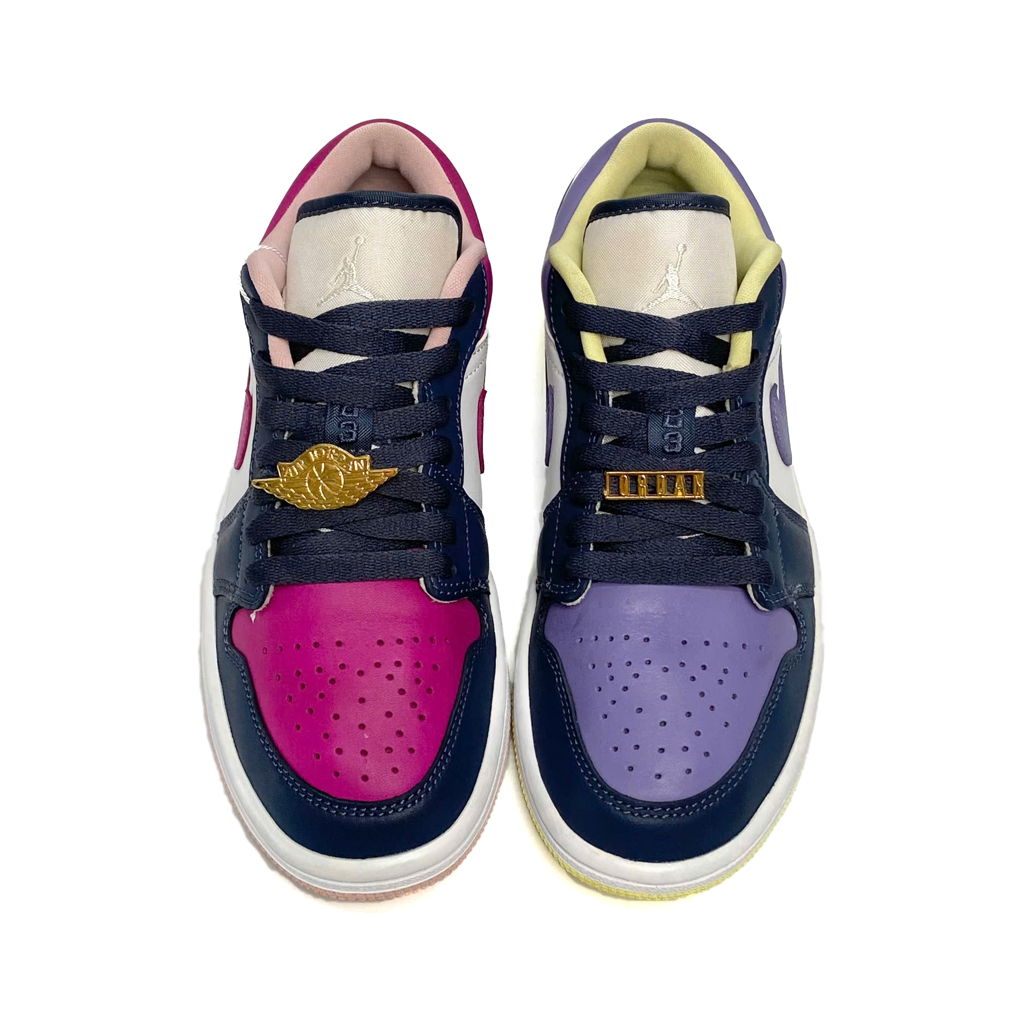  NIKE AIR JORDAN 1 LOW MISMATCHED PURPLE MAGENTA DJ4342-400 