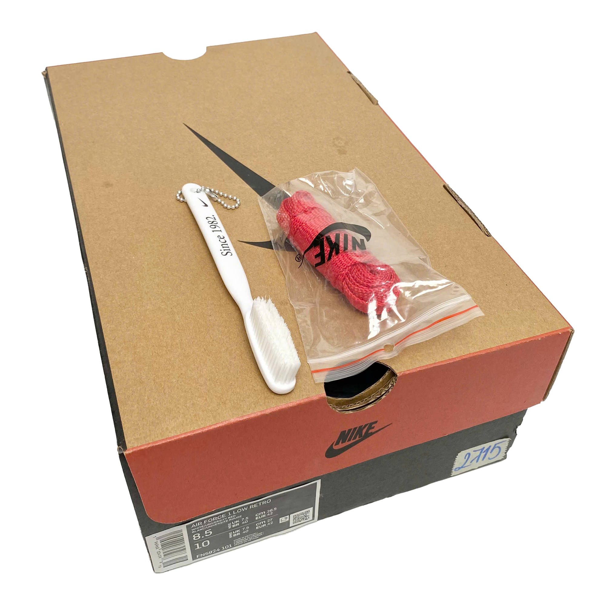  NIKE AIR FORCE 1 LOW COLOR OF THE MONTH WHITE RED FN5924-101 