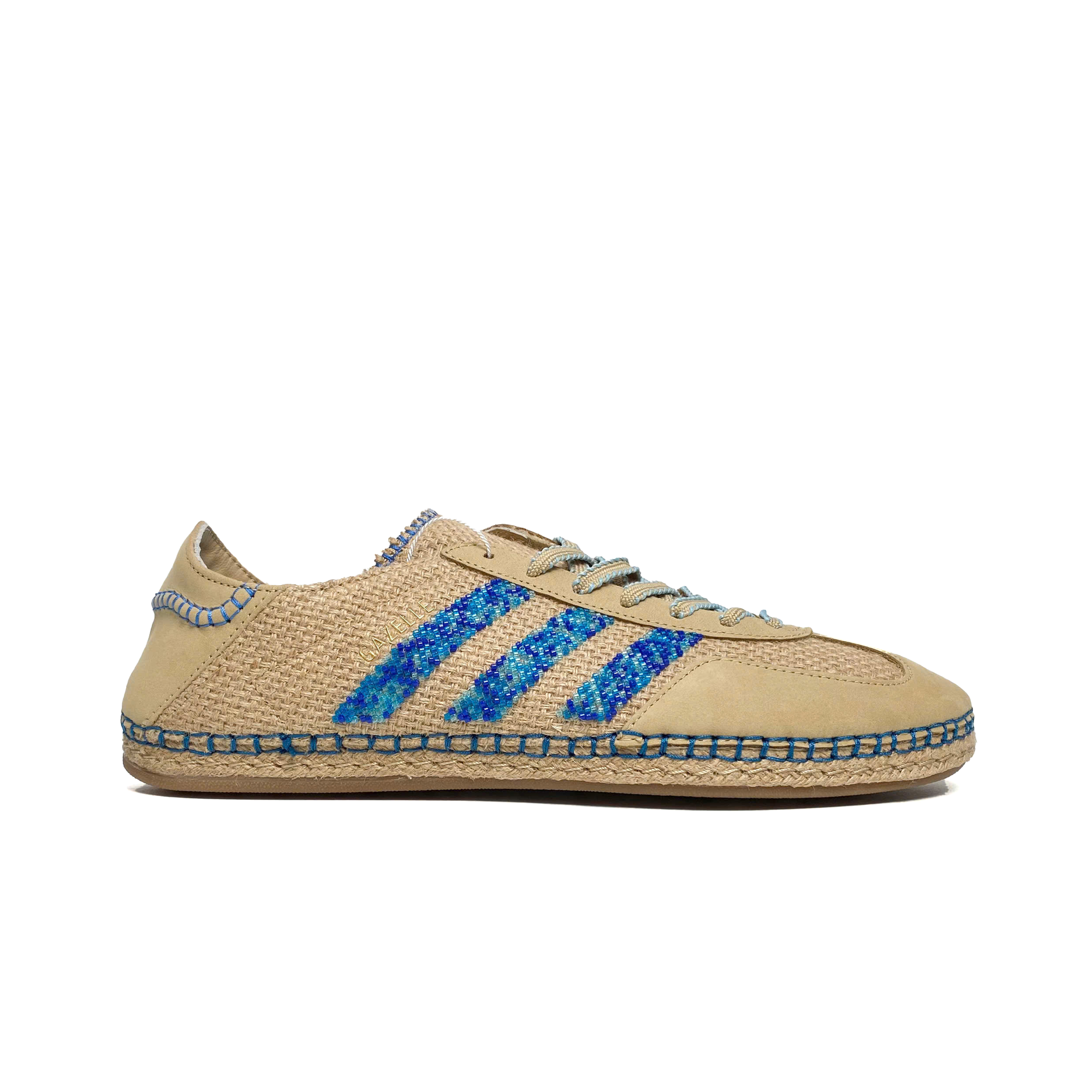  ADIDAS GAZELLE X CLOT LINEN KHAKI LIGHT BLUE IH3641 