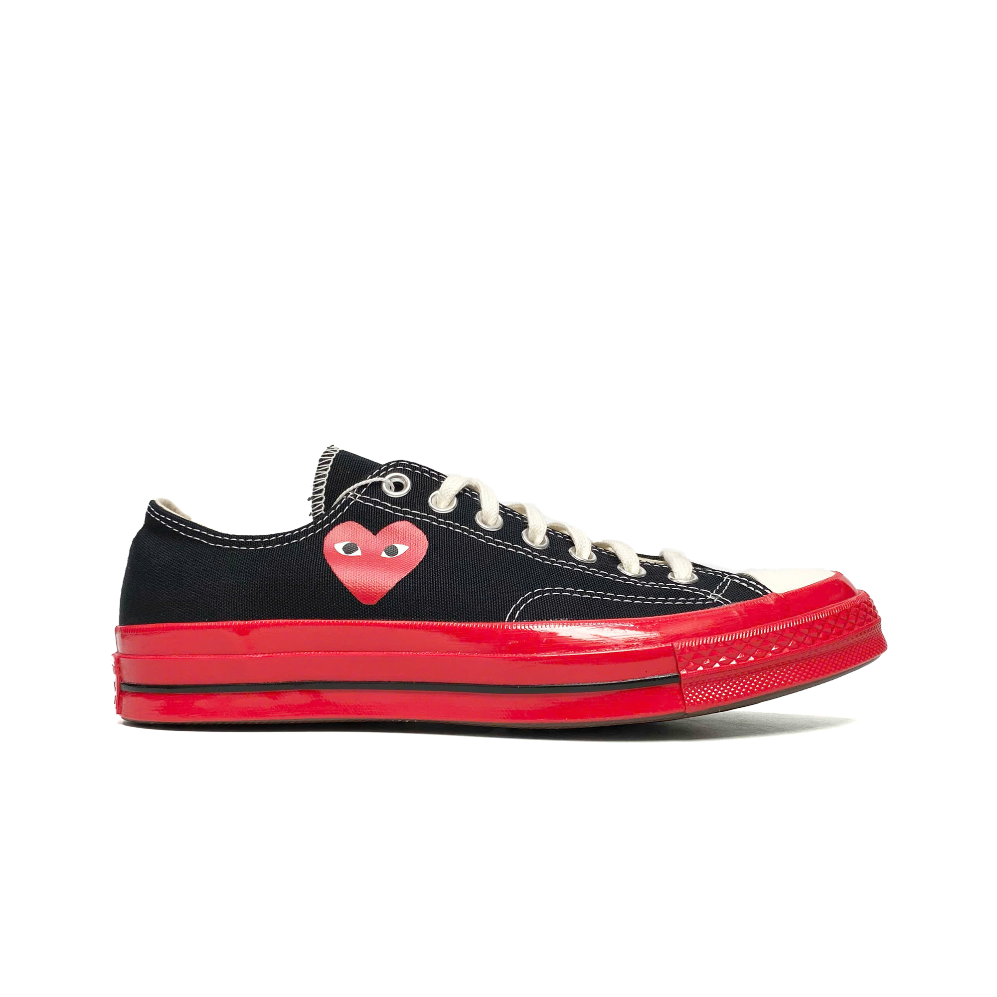 CONVERSE COMME DES GARÇONS PLAY X CHUCK 70 LOW BLACK RED A01795C 