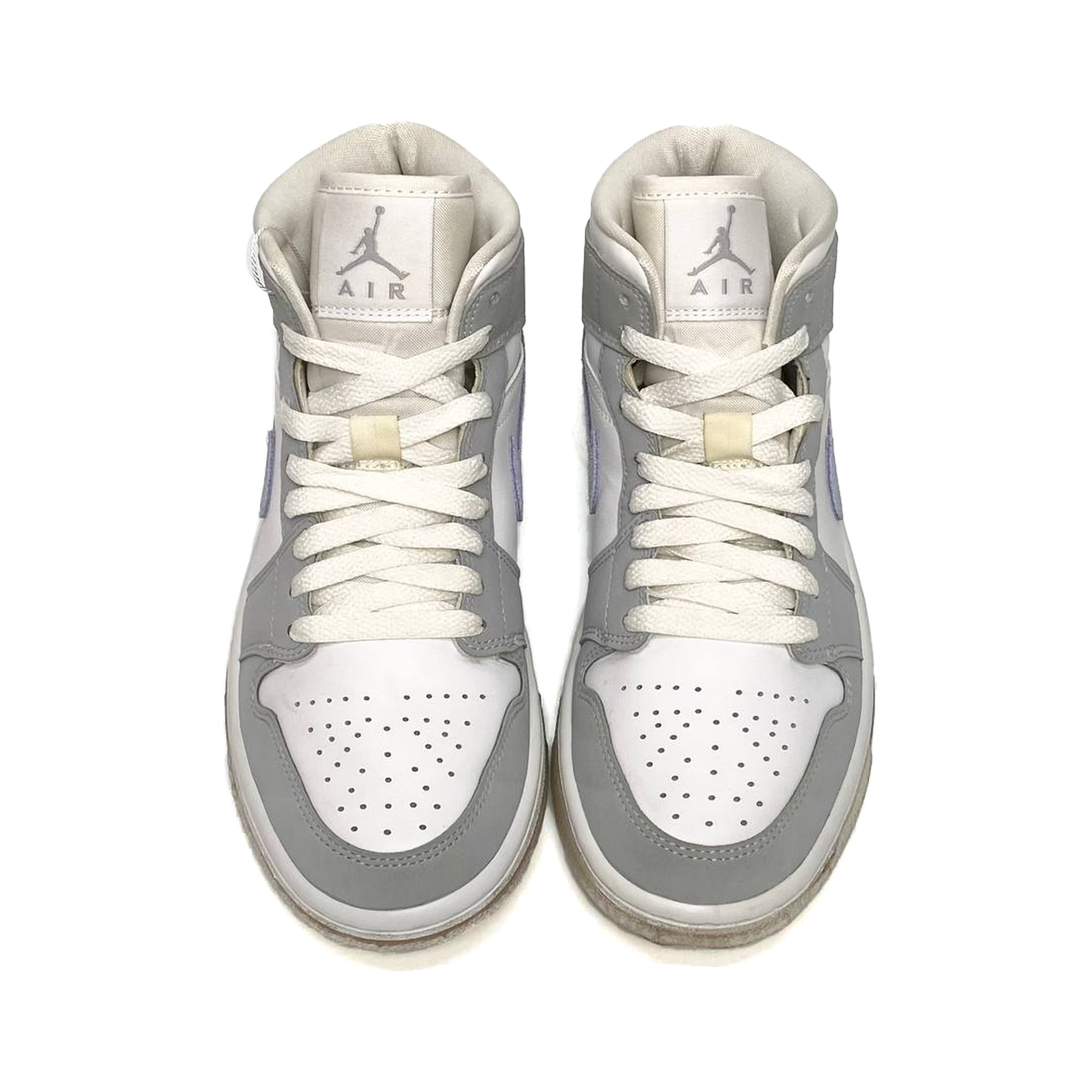  NIKE WMNS AIR JORDAN 1 MID GREY BLUE BQ6472-105 