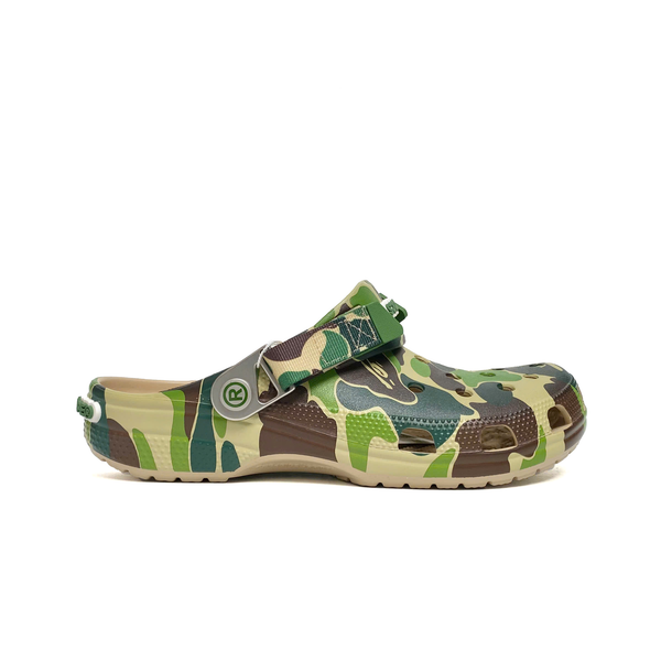  CROCS CLASSIC CLOG X A BATHING APE ABC CAMO GREEN 209627-212 