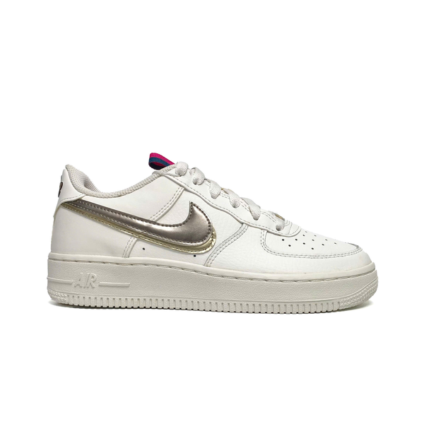  NIKE AIR FORCE 1 LOW SILVER GOLD DH9595-001 