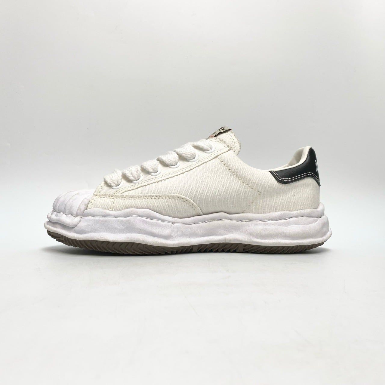  MAISON MIHARA YASUHIRO BLAKEY OG SOLE CANVAS LOW WHITE BLACK A08FW735 