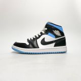  NIKE WMNS AIR JORDAN 1 MID UNIVERSITY BLUE BQ6472-102 