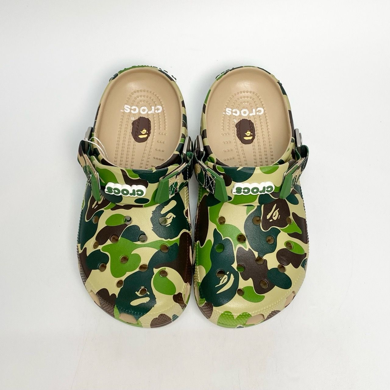  CROCS CLASSIC CLOG X A BATHING APE ABC CAMO GREEN 209627-212 