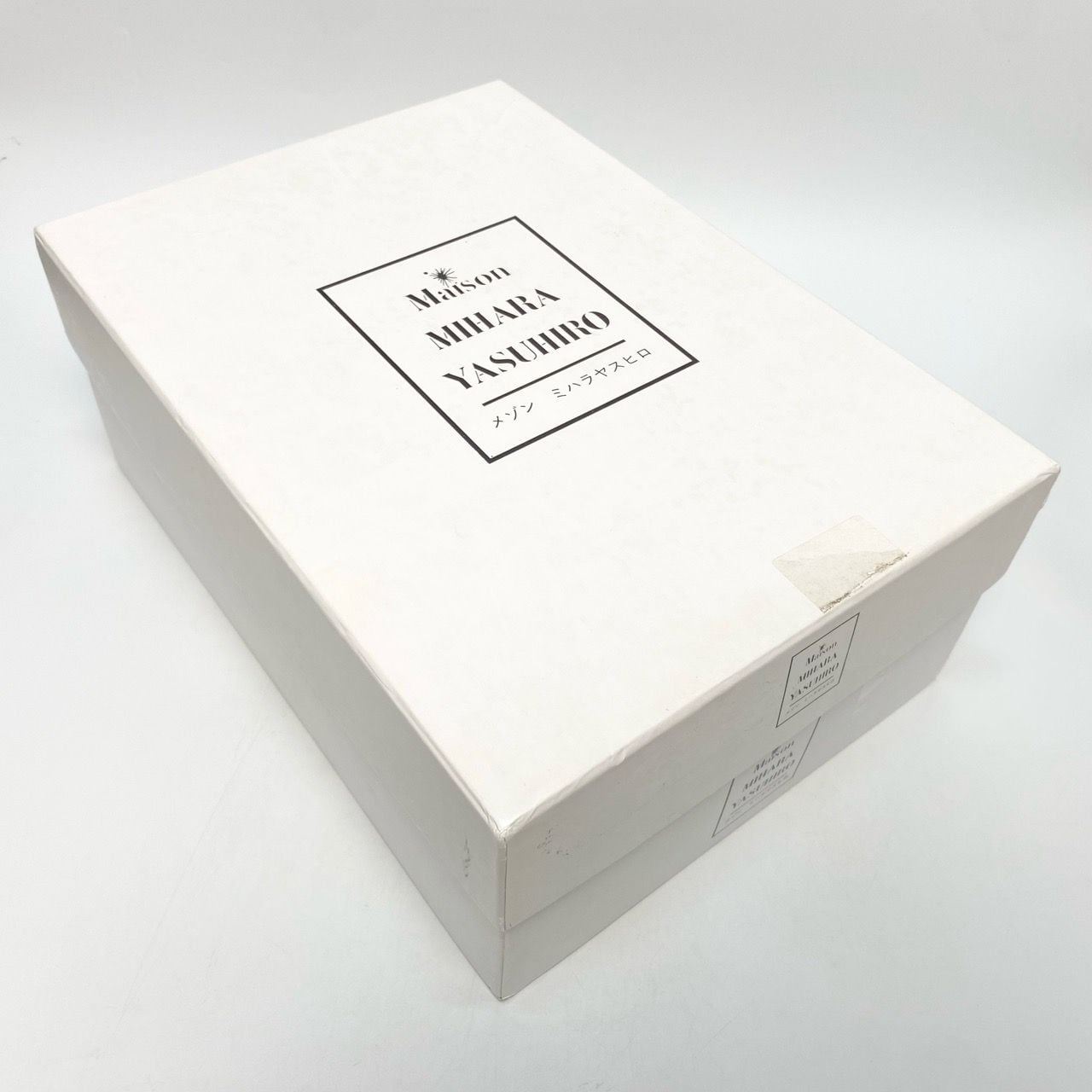  MAISON MIHARA YASUHIRO BAKER BROKEN LEATHER CANVAS LOW BLACK A08FW727 