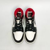  NIKE AIR JORDAN 1 MID BLACK SAIL GYM RED BQ6472-061 