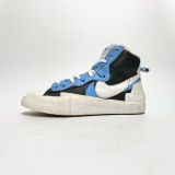  NIKE SACAI X BLAZER MID BLACK BLUE BV0072-001 
