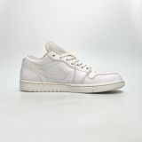  NIKE AIR JORDAN 1 LOW TRIPLE WHITE 553558-136 