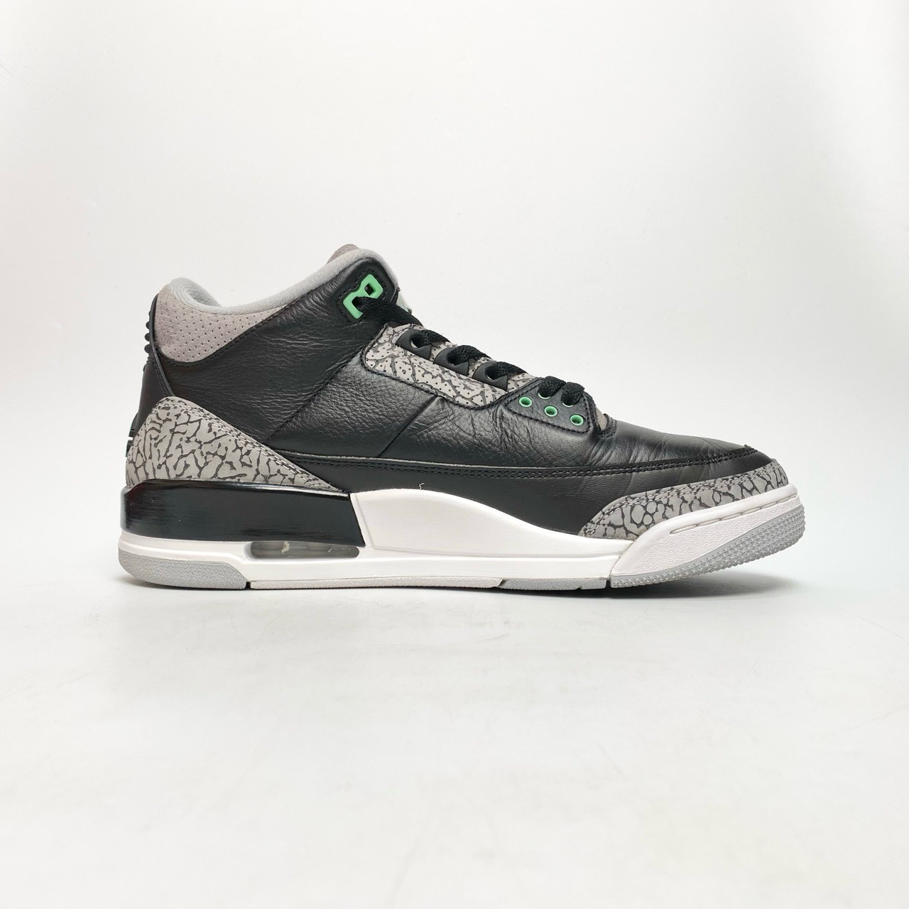 jordan retro 3 black green