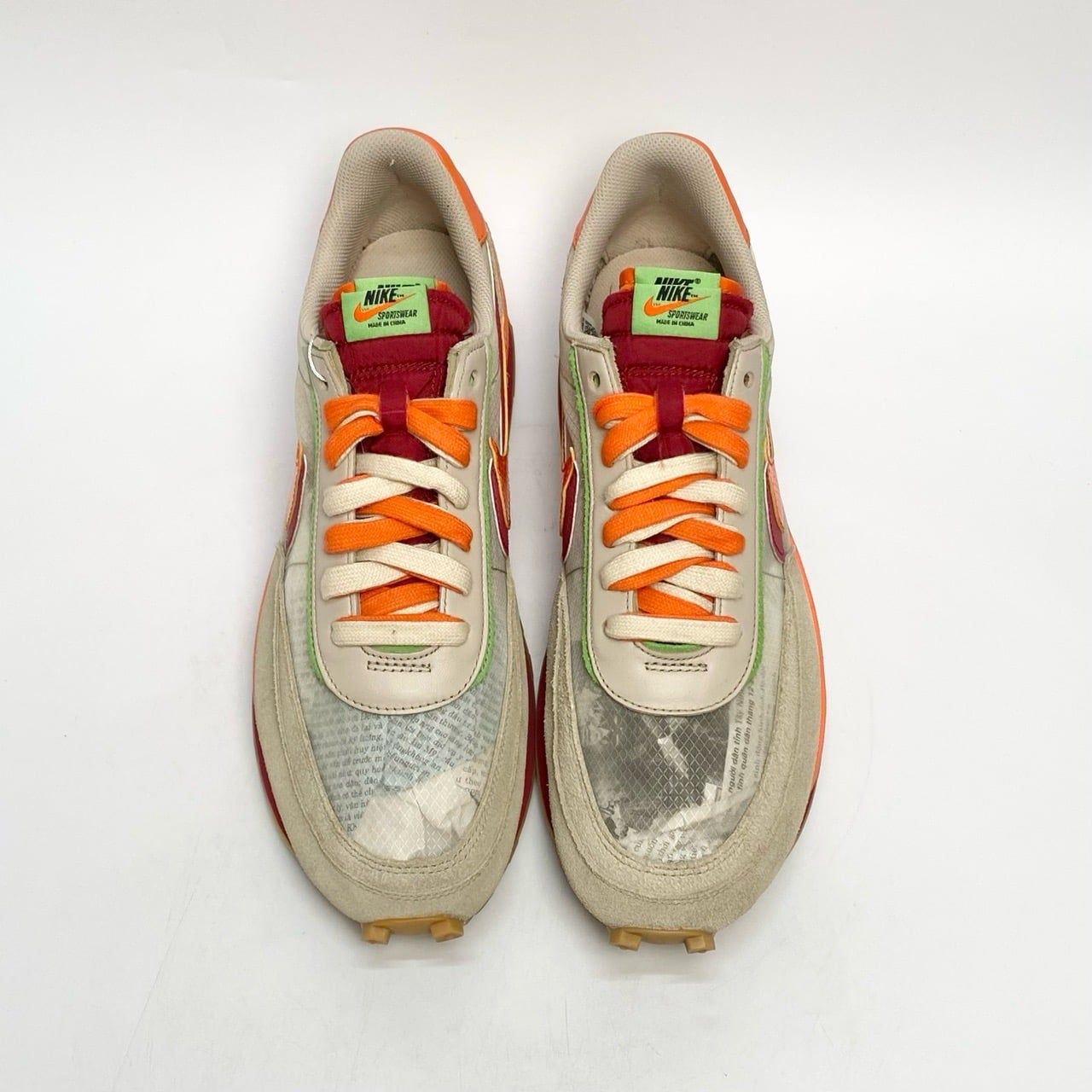  NIKE SACAI X CLOT X LDWAFFLE NET ORANGE BLAZE DH1347-100 