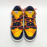  NIKE DUNK LOW OFF-WHITE UNIVERSITY GOLD MIDNIGHT NAVY CT0856-700 