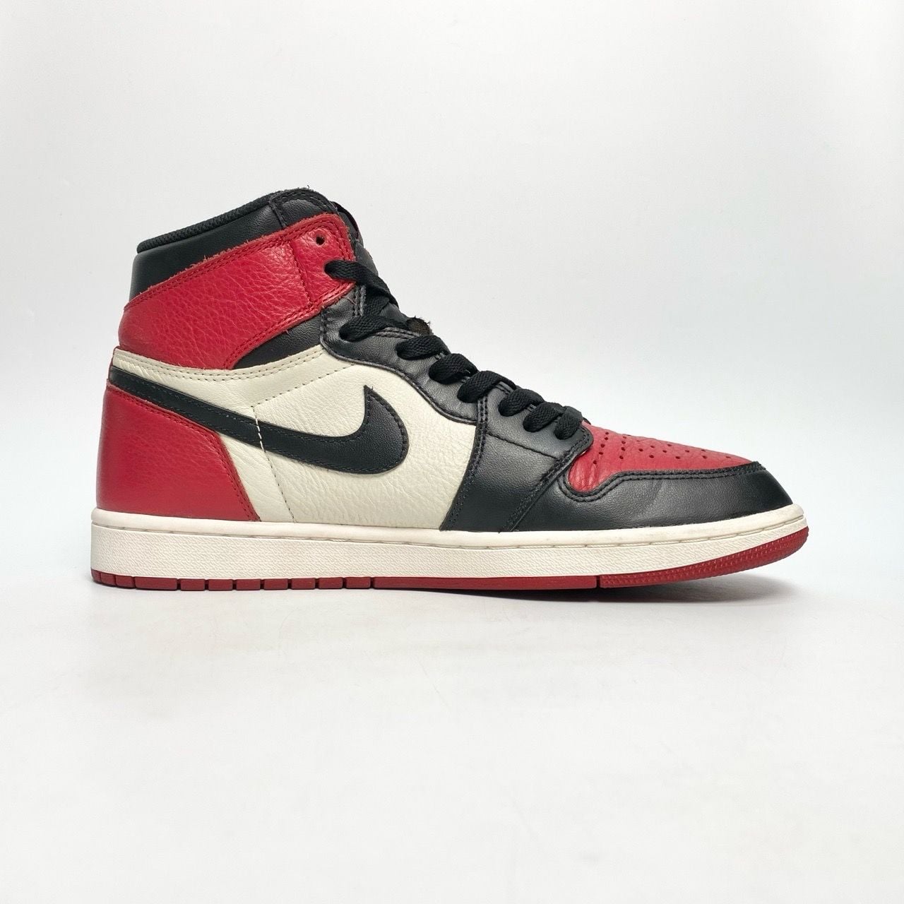  NIKE AIR JORDAN 1 RETRO HIGH BRED TOE 555088-610 