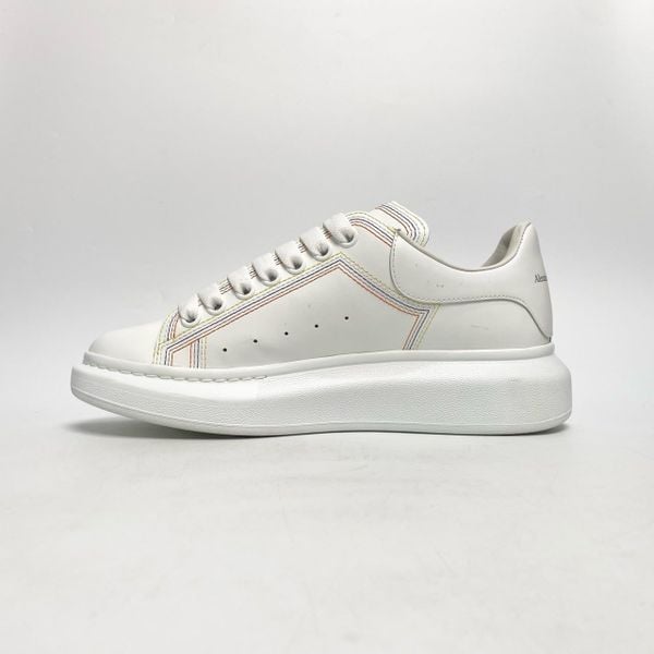  ALEXANDER MCQUEEN CONTRAST STITCH WEDGE SOLE 